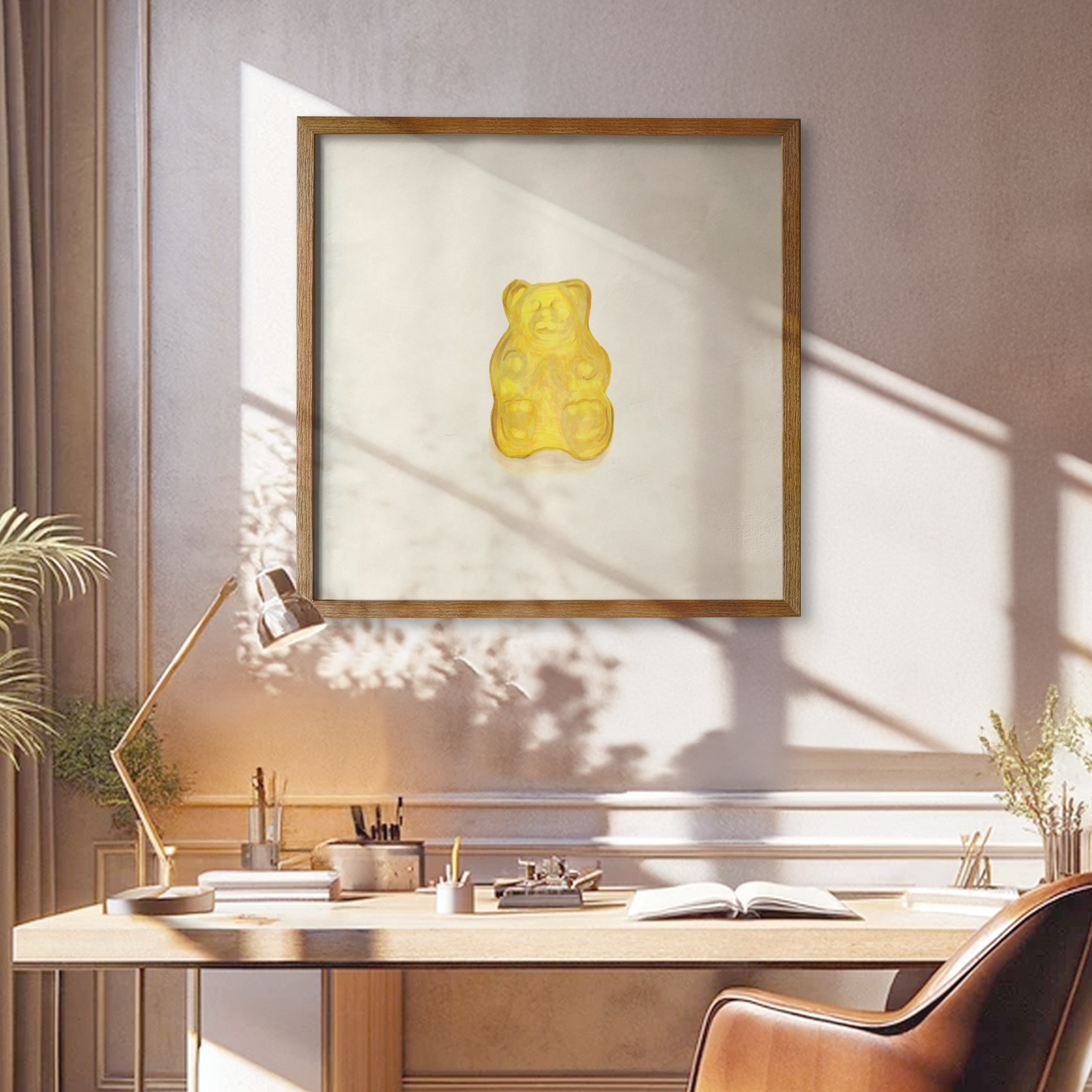 Yellow Gummy Bear Print