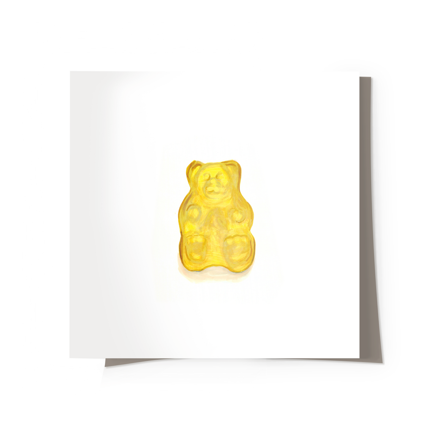 Yellow Gummy Bear Print