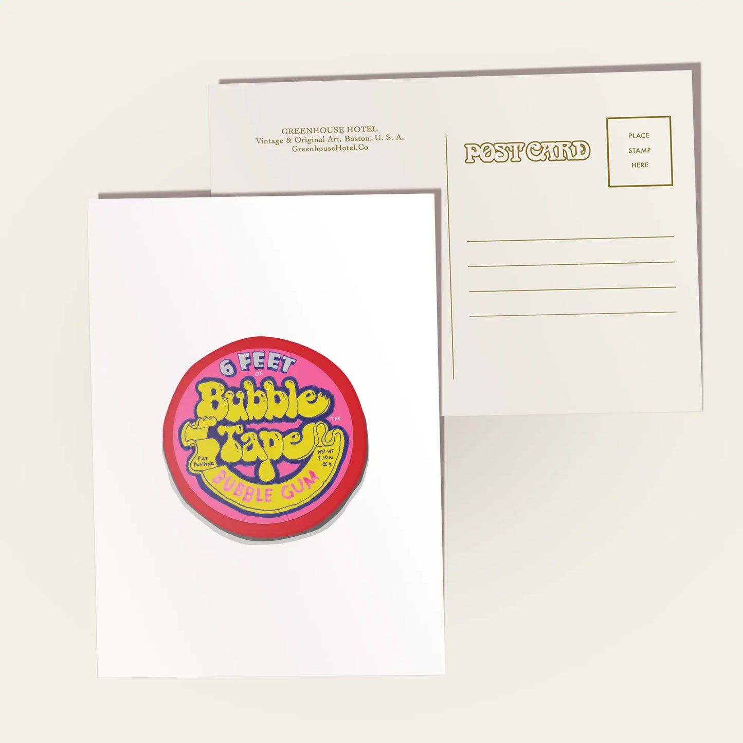 Bubblegum Tape Postcard