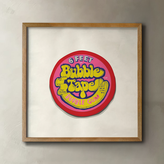 Bubblegum Tape Print