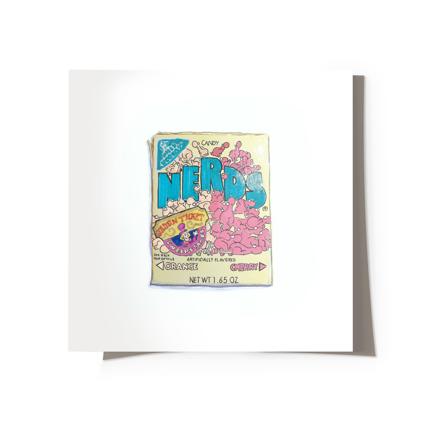 Retro Nerd Candy Print