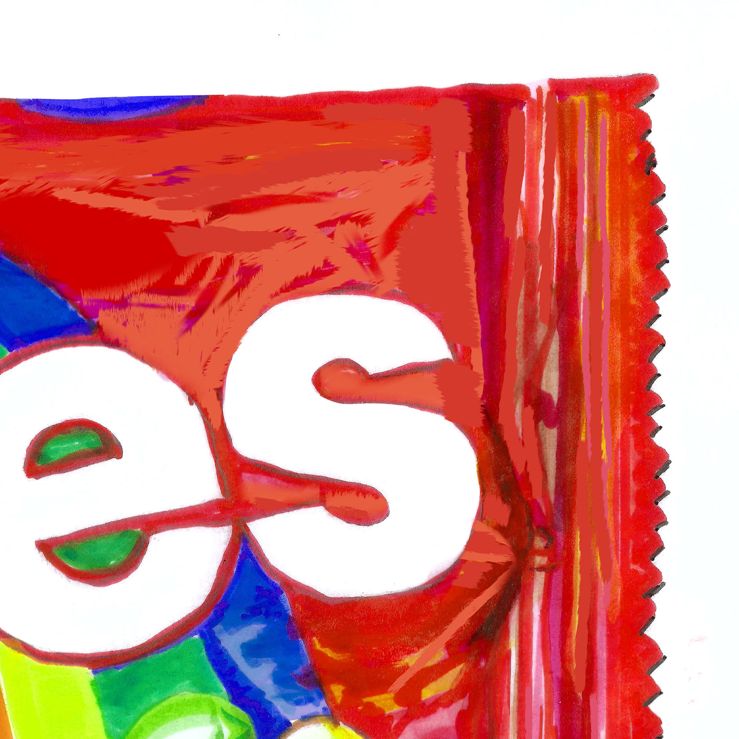 Retro Rainbow Candy Print