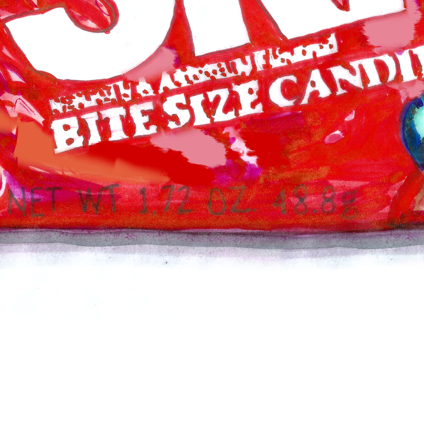 Retro Rainbow Candy Print