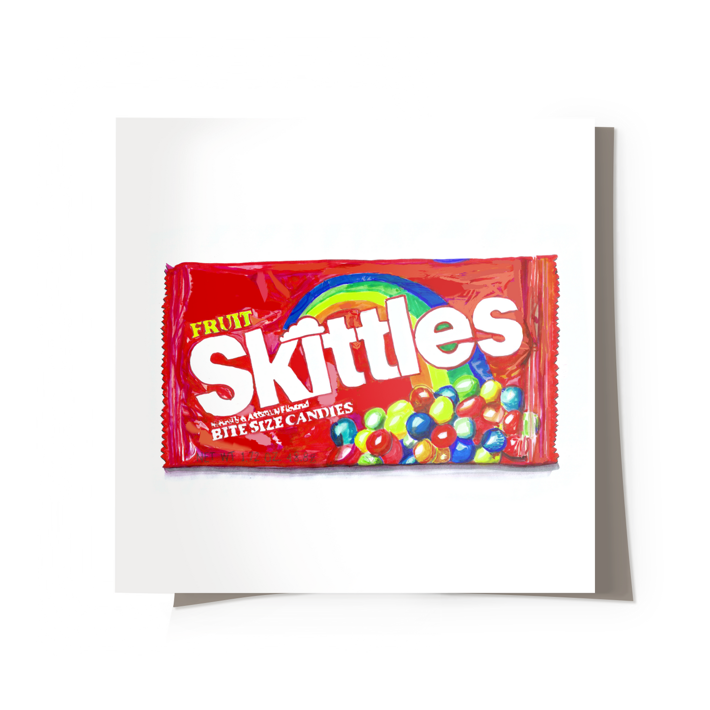 Retro Rainbow Candy Print