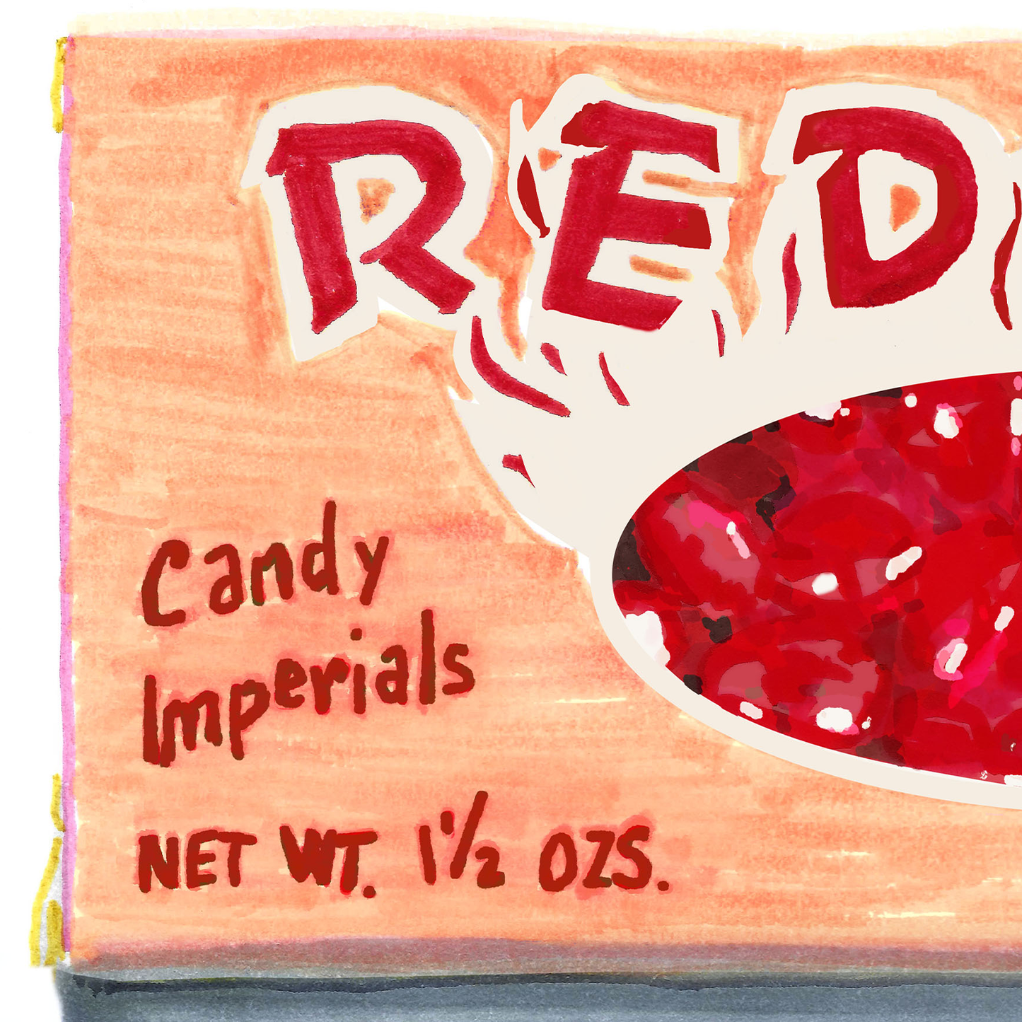 Red Hots Candy Print