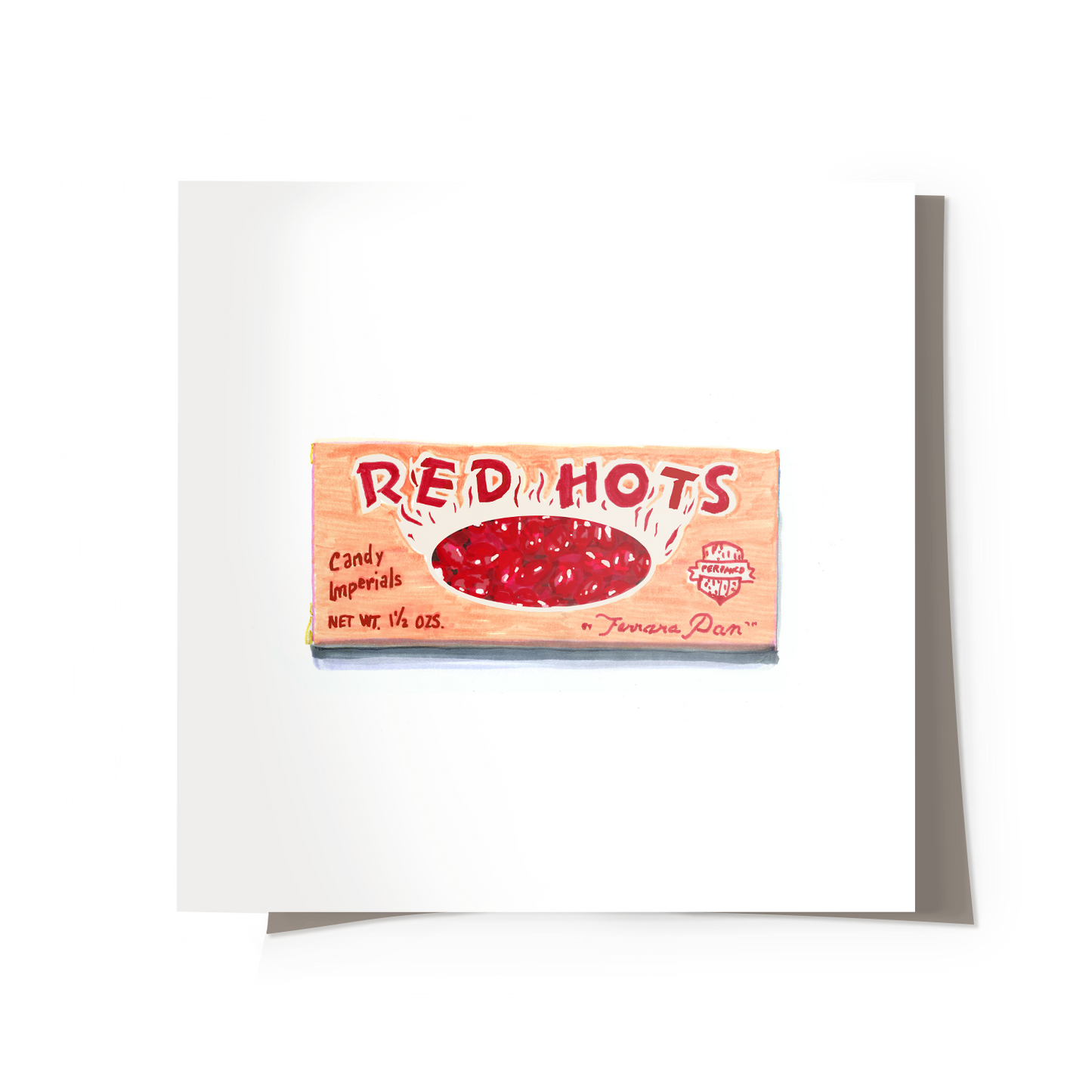 Red Hots Candy Print