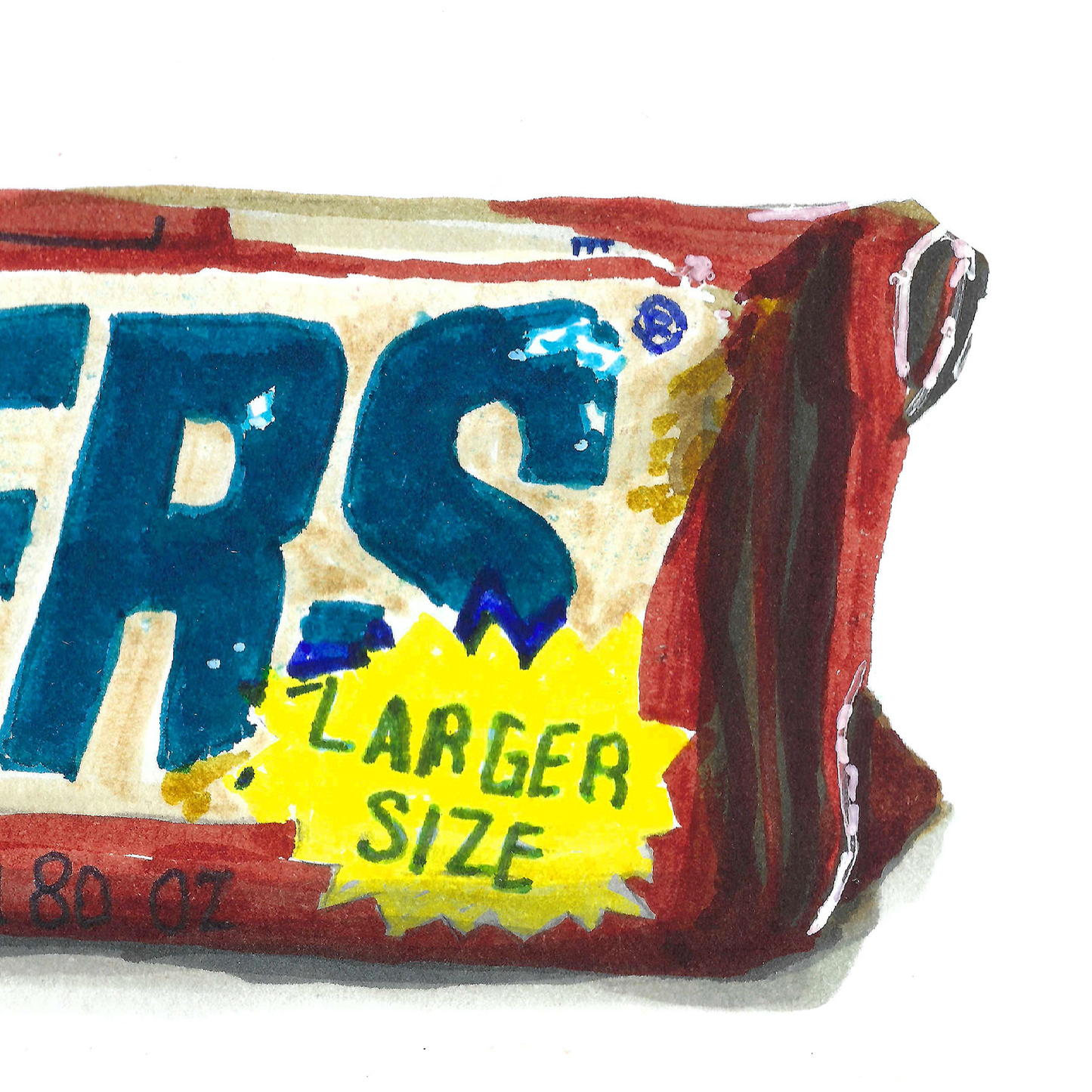 80s Candy Bar Print