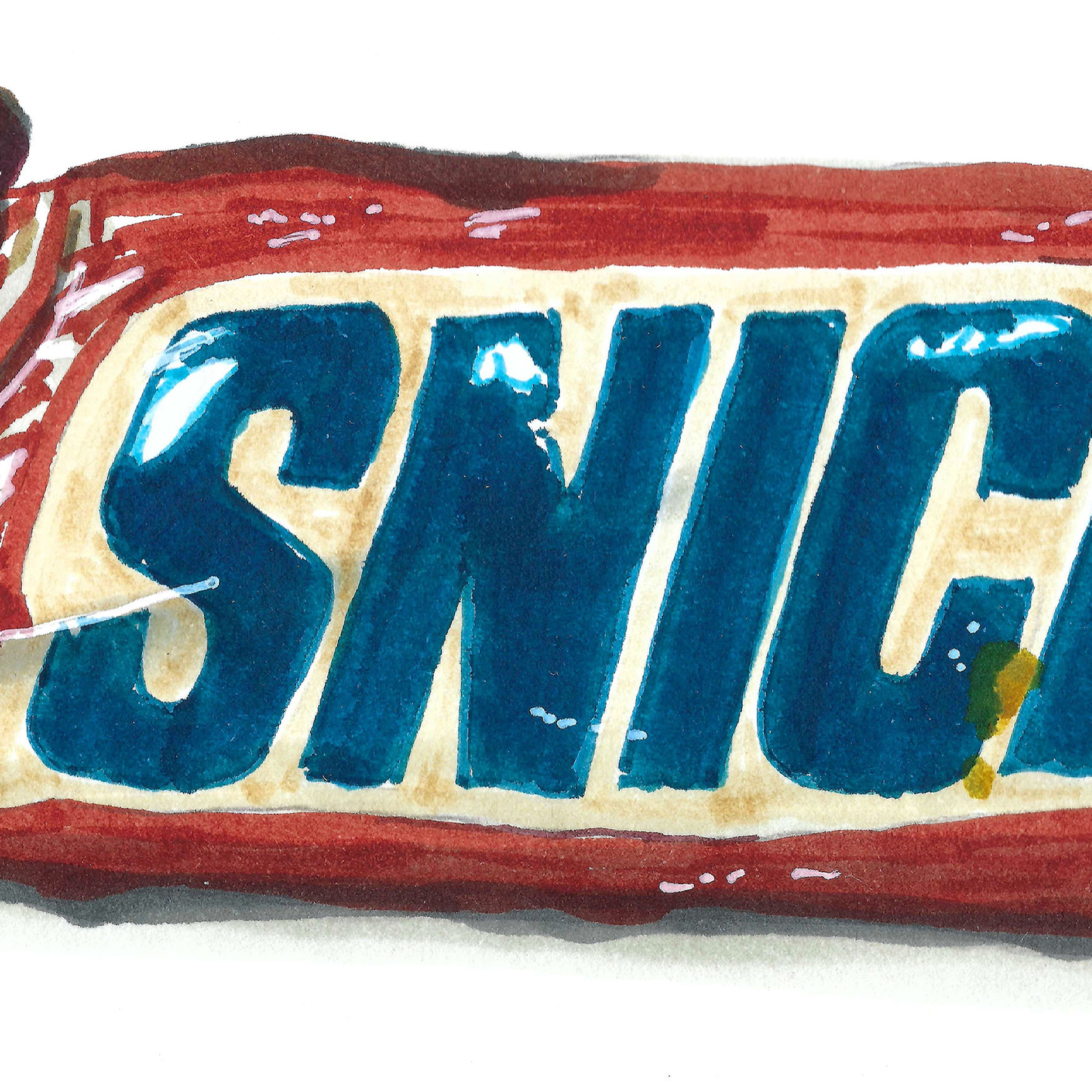 80s Candy Bar Print