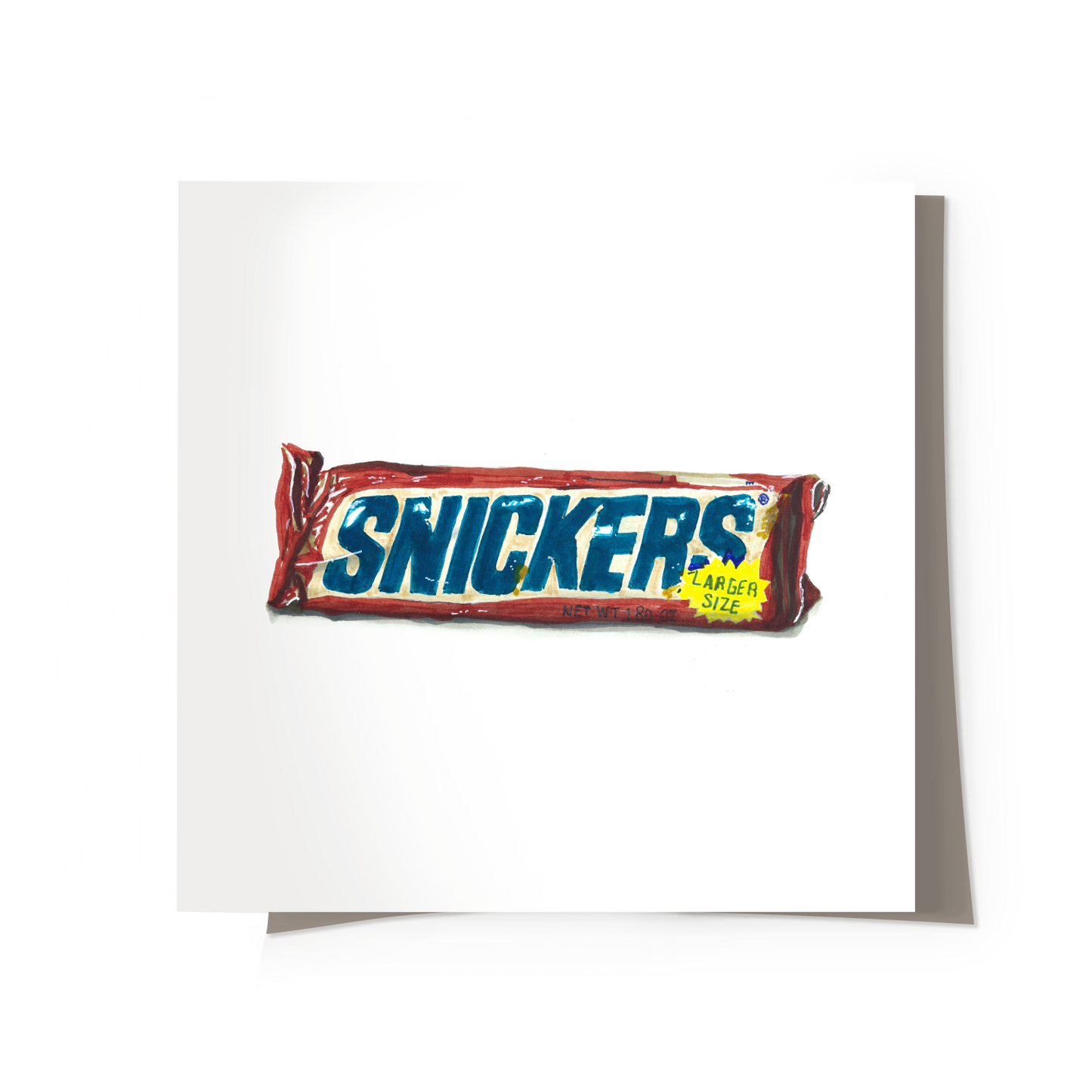 80s Candy Bar Print