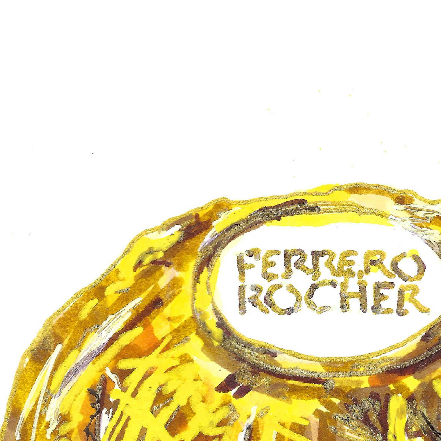 Gold Chocolate Candy Print