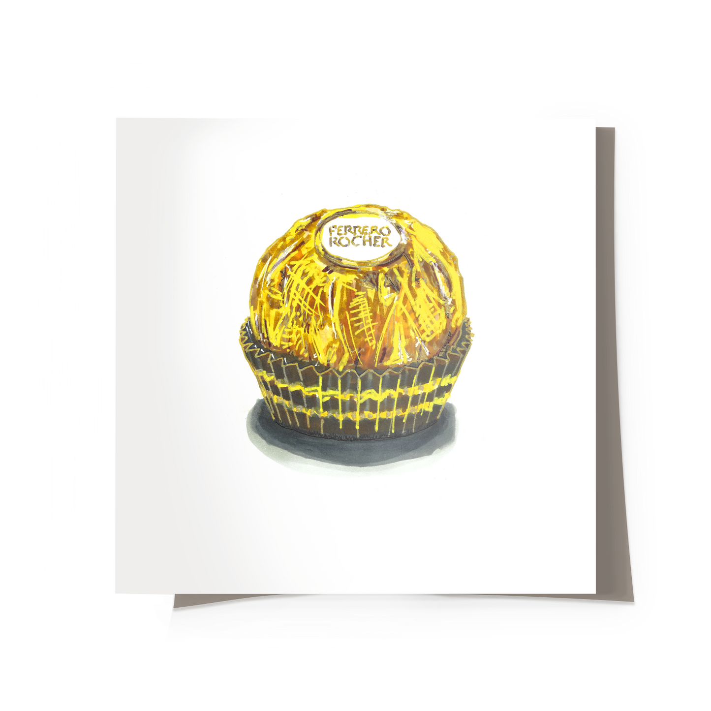 Gold Chocolate Candy Print