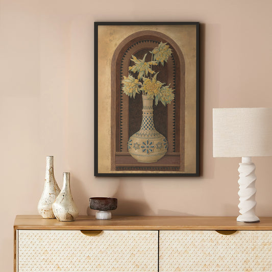 Vase of Flowers | Vintage Painting Print