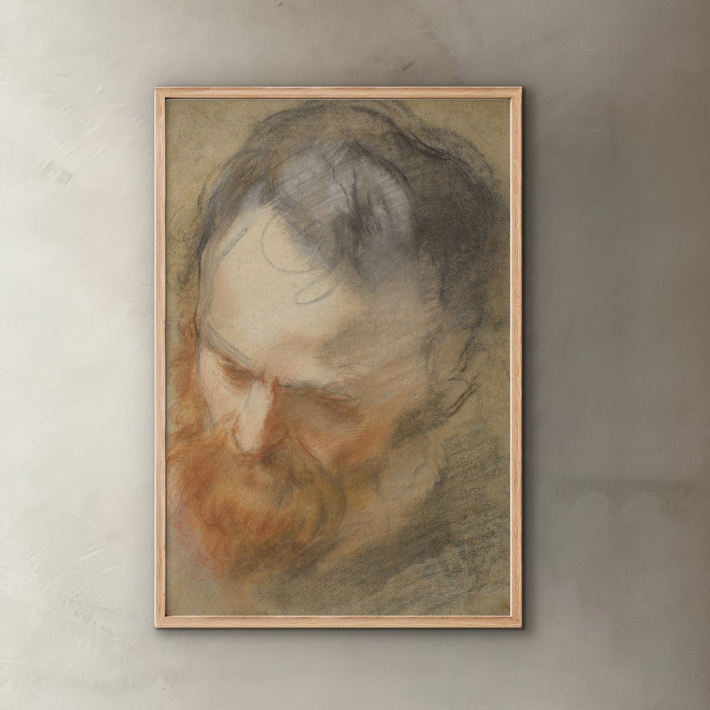 Portrait of a Red Haired Man | Vintage Sketch