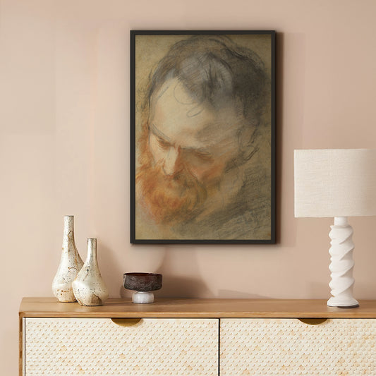 Portrait of a Red Haired Man | Vintage Sketch