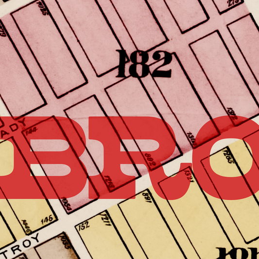 Brooklyn Map I Postcard