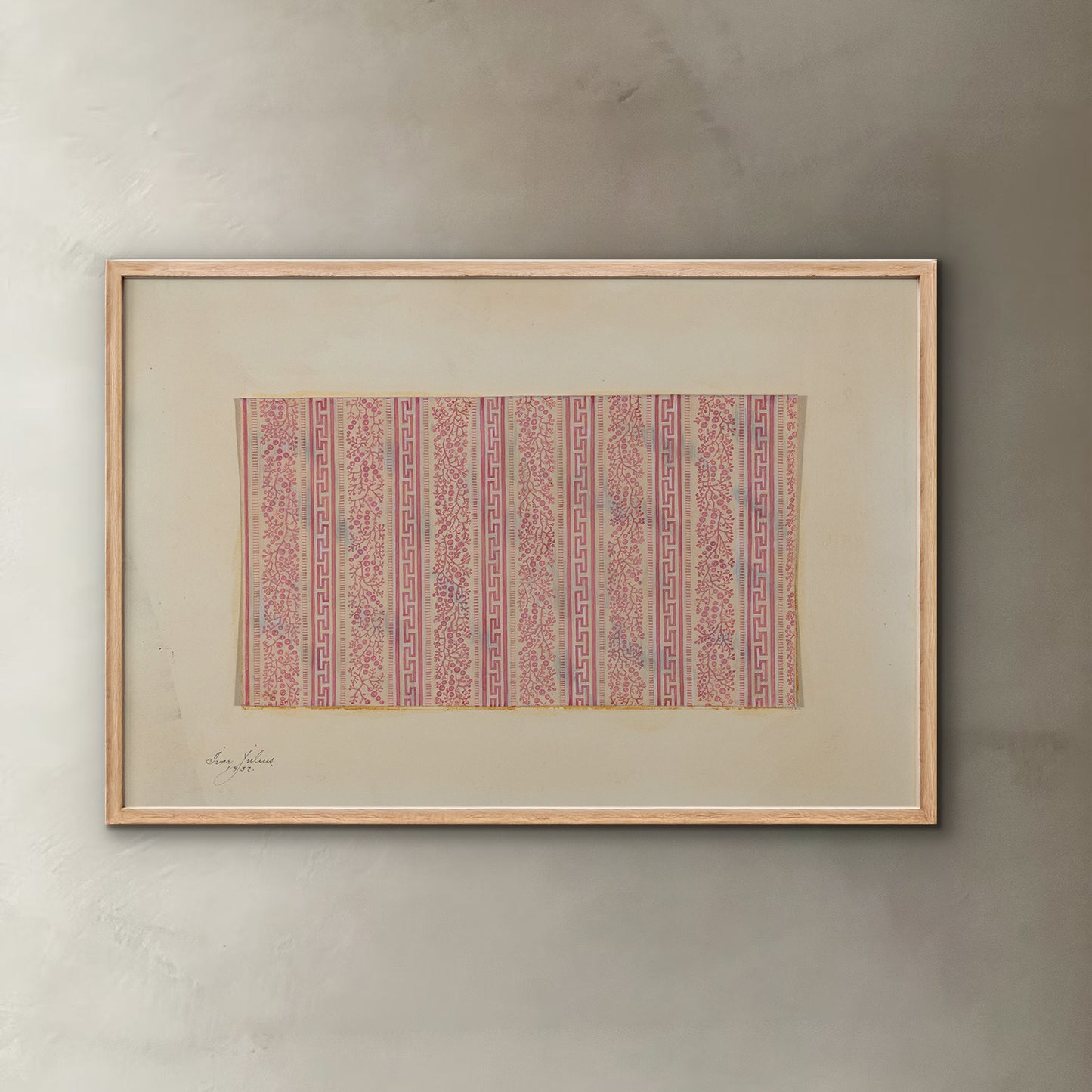 Vintage American Textile | Pink Mat