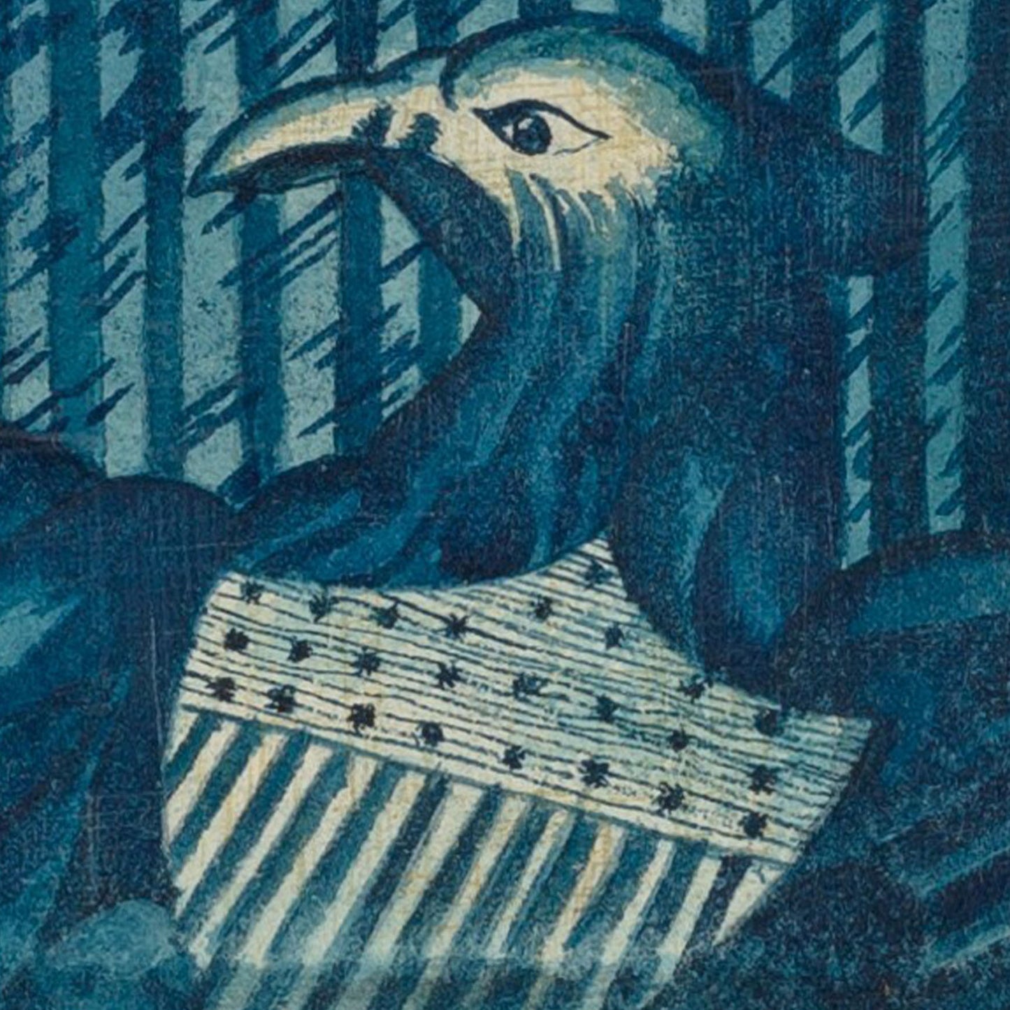 Vintage American Textile | Blue Eagle