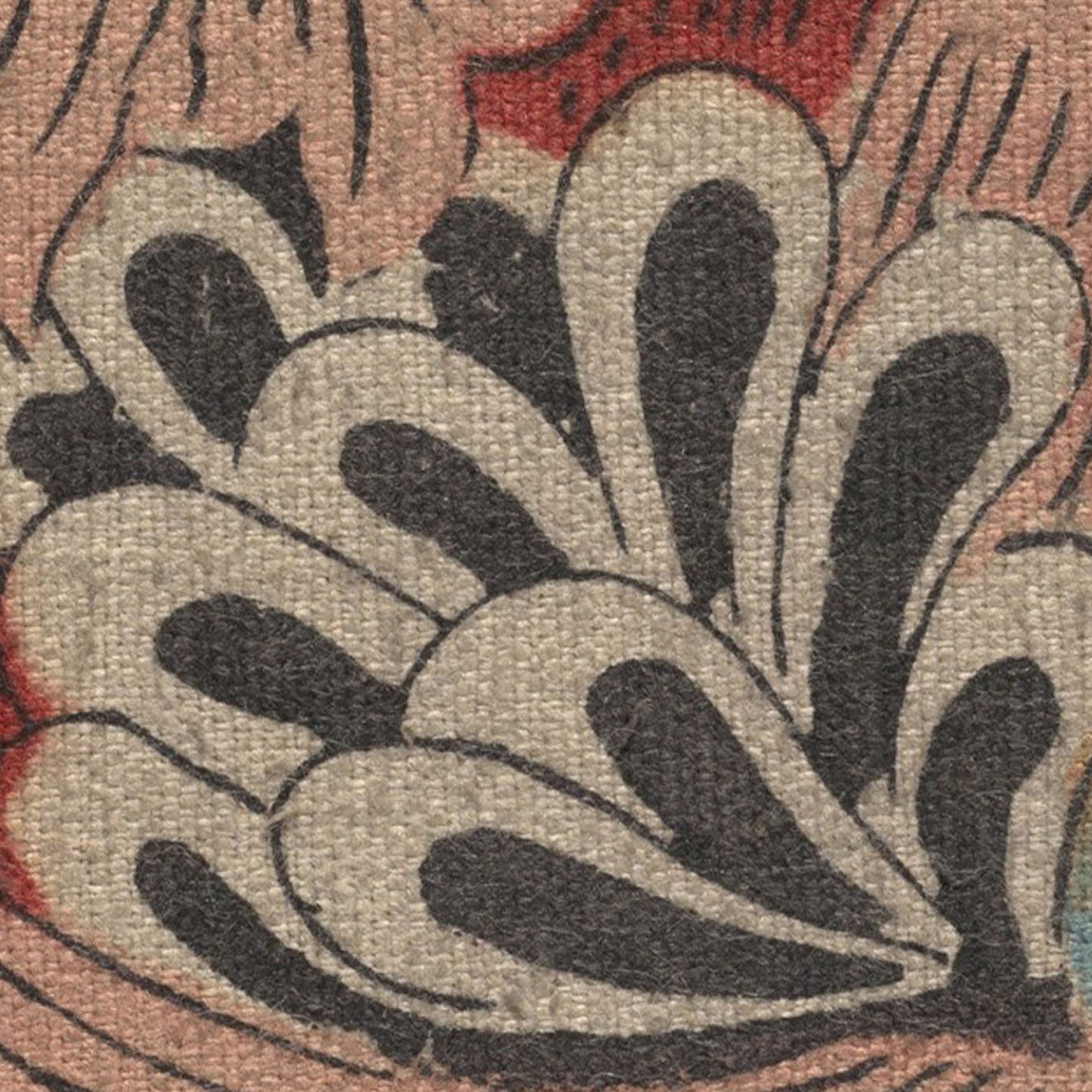 Vintage American Textile | Pink Flower