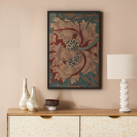 Vintage American Textile | Pink Flower