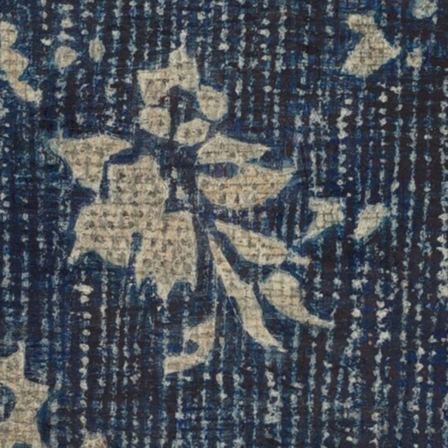 Vintage American Textile | Flowers on Blue