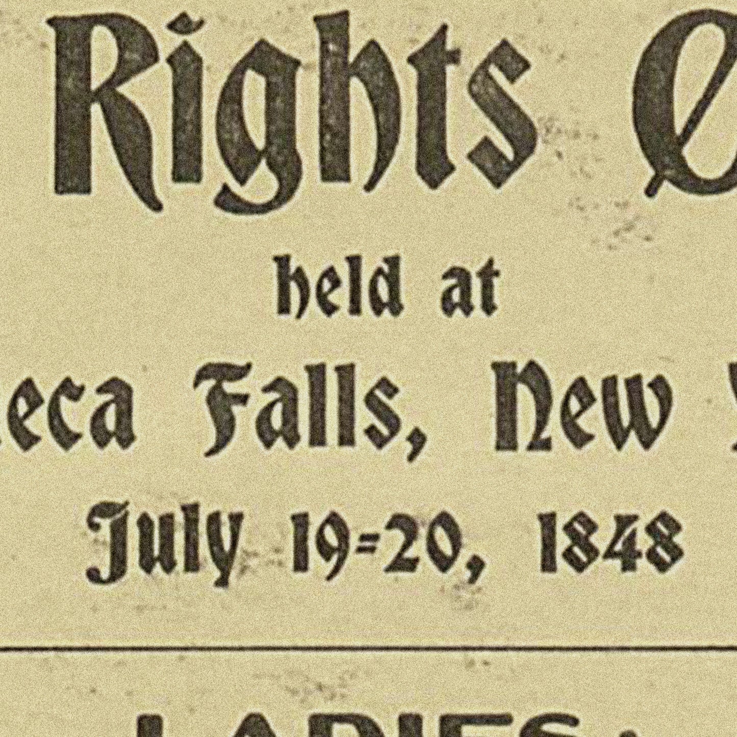 Women's Rights Convention Print