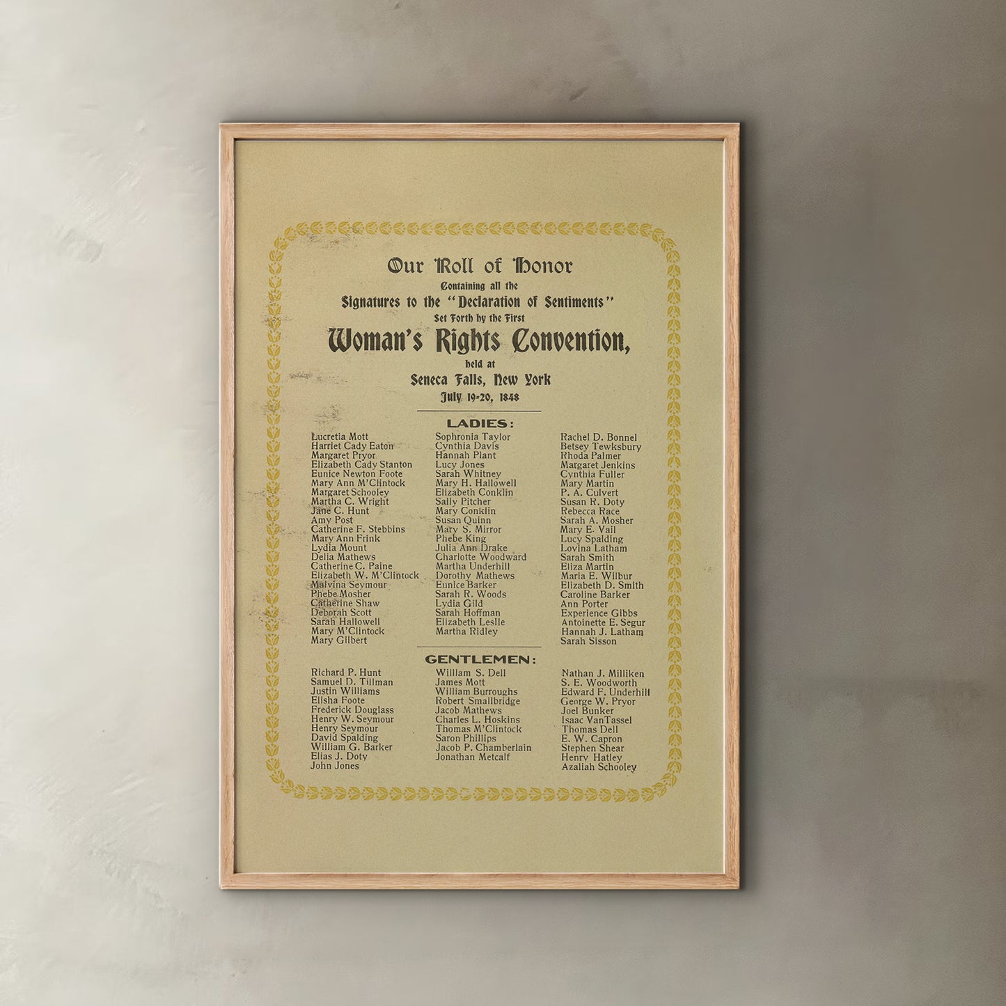 Women's Rights Convention Print