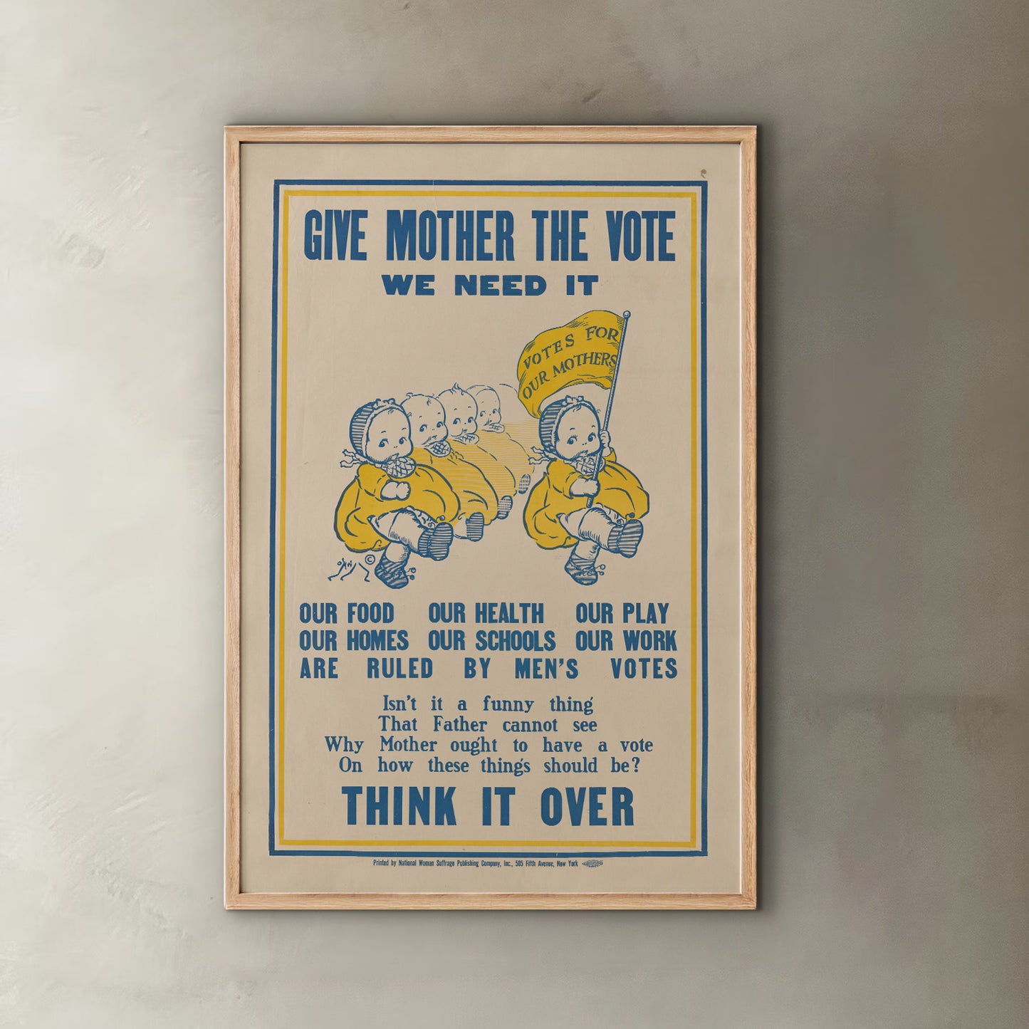 Give Mother The Vote Print