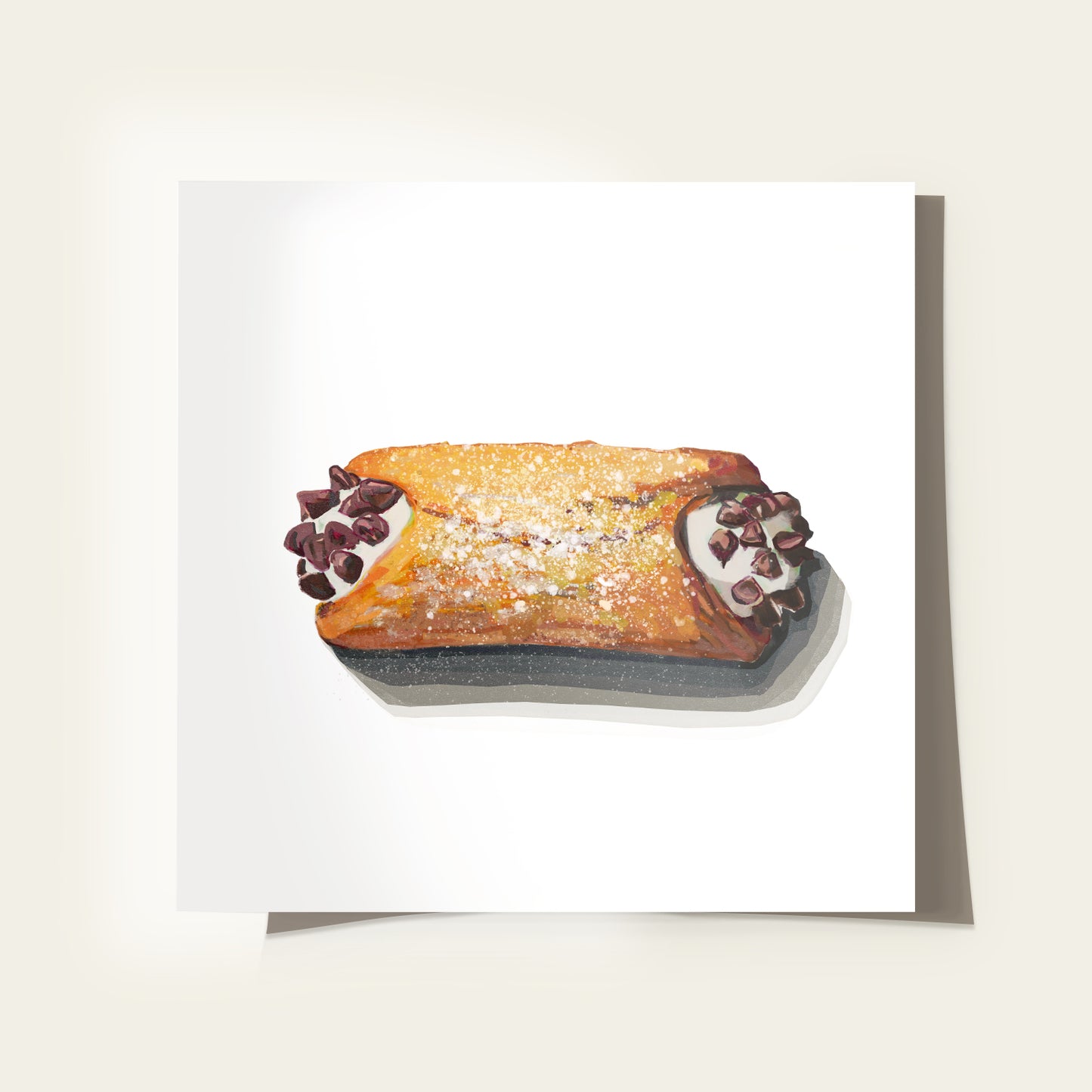 Cannoli with Powdered Sugar