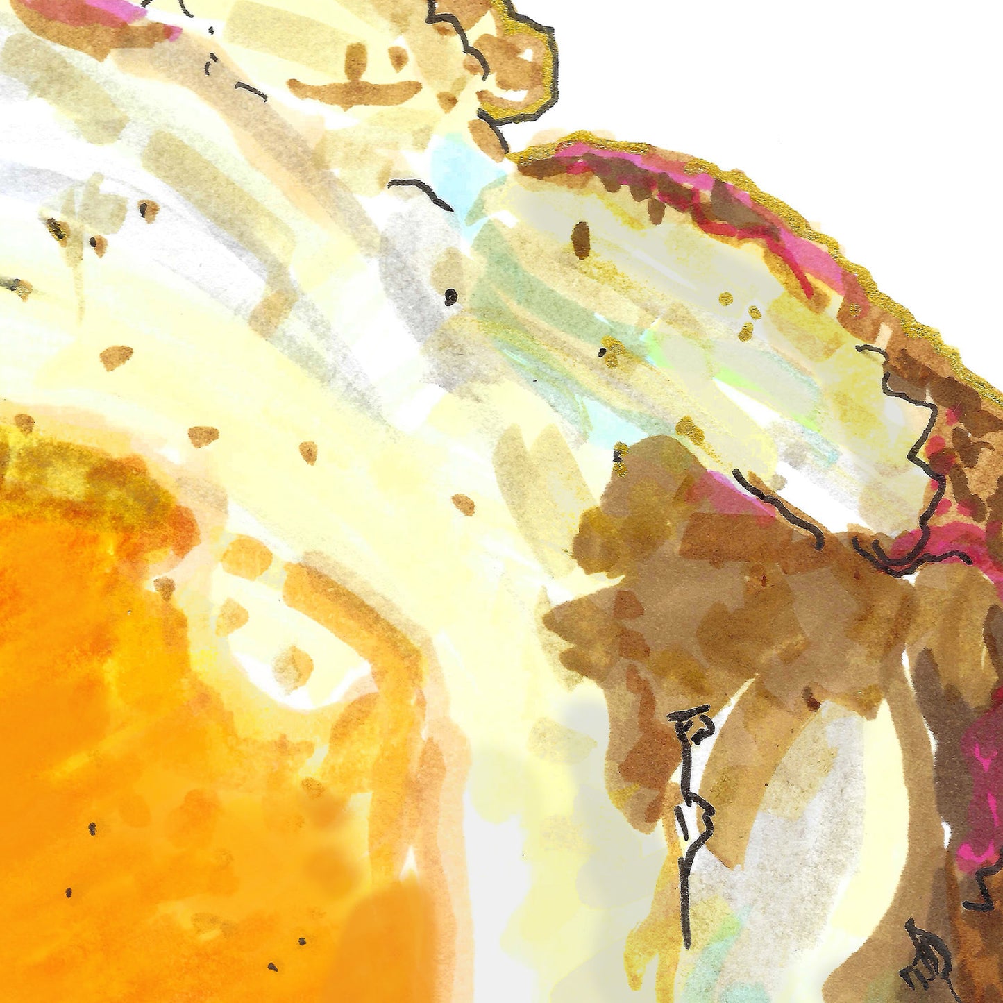 Fried Egg Print I
