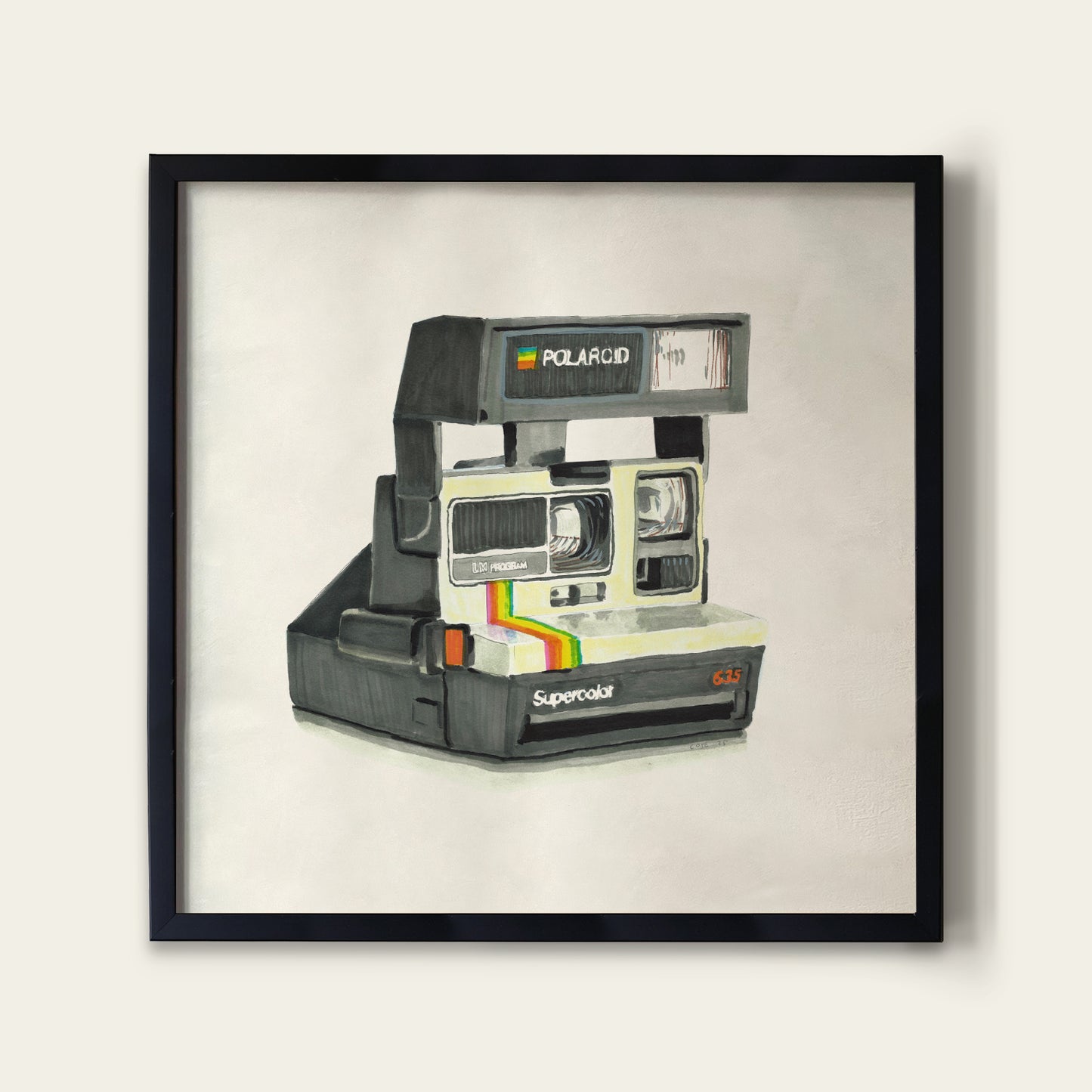 80s Instant Camera Print