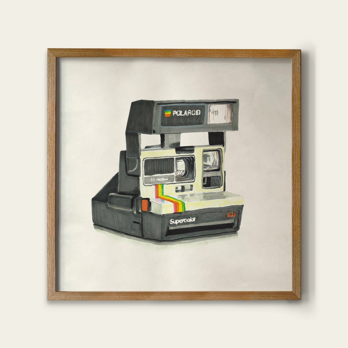 80s Instant Camera Print