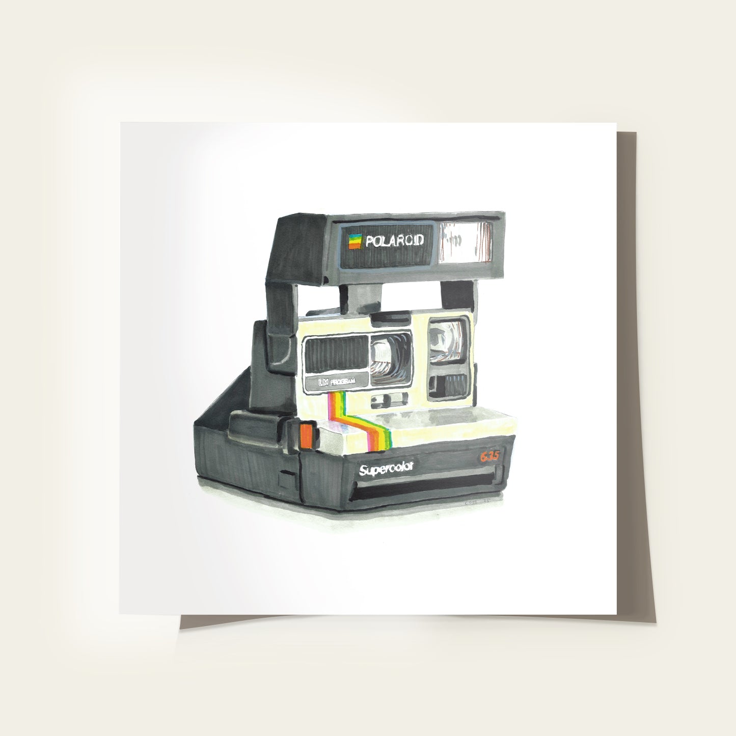 80s Instant Camera Print