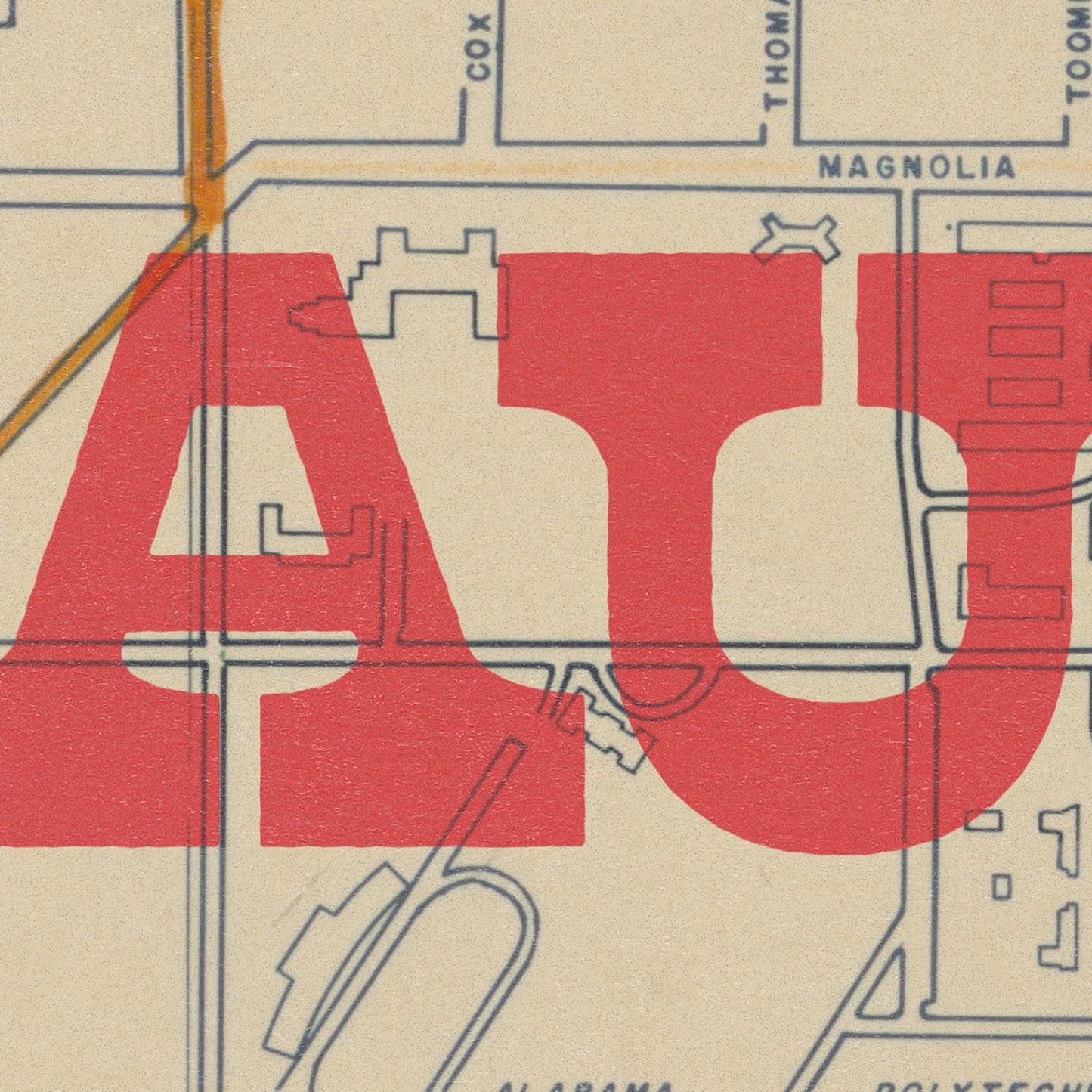 Auburn Map I