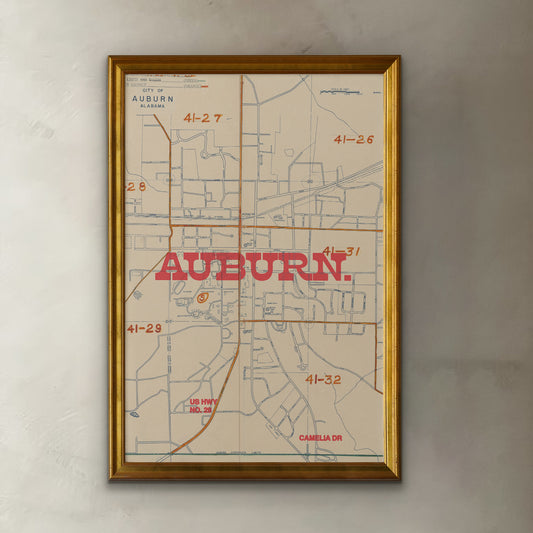 Auburn Map I