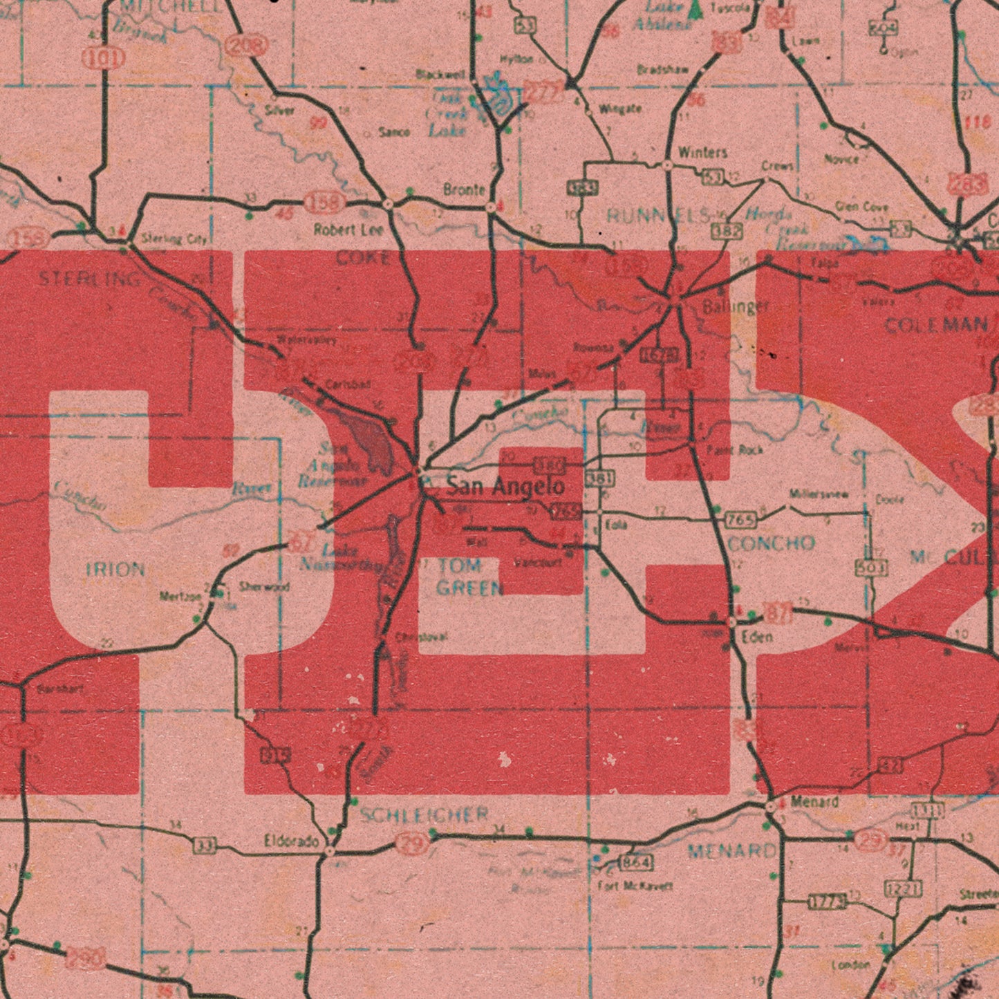 Texas State Map I