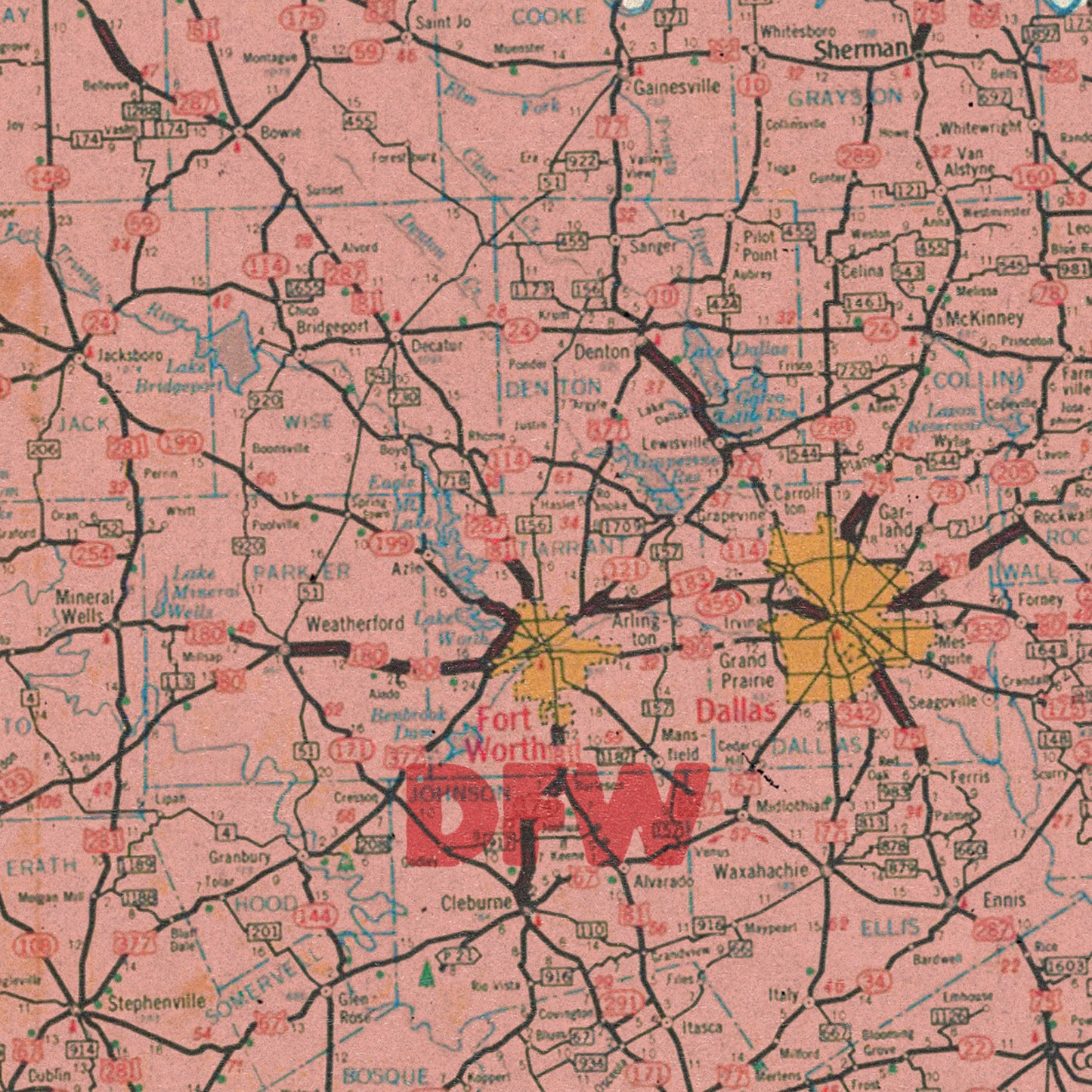 Texas State Map I