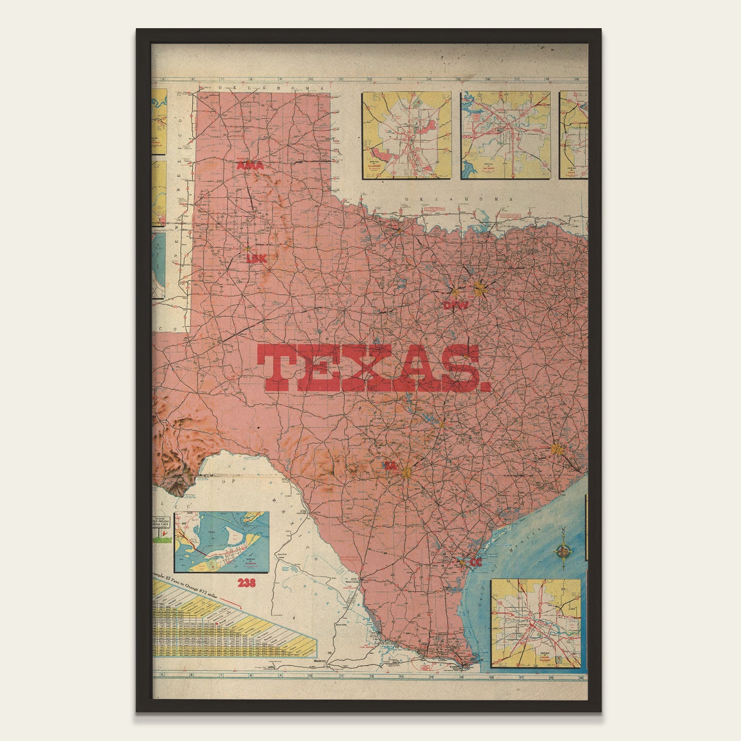 Texas State Map I