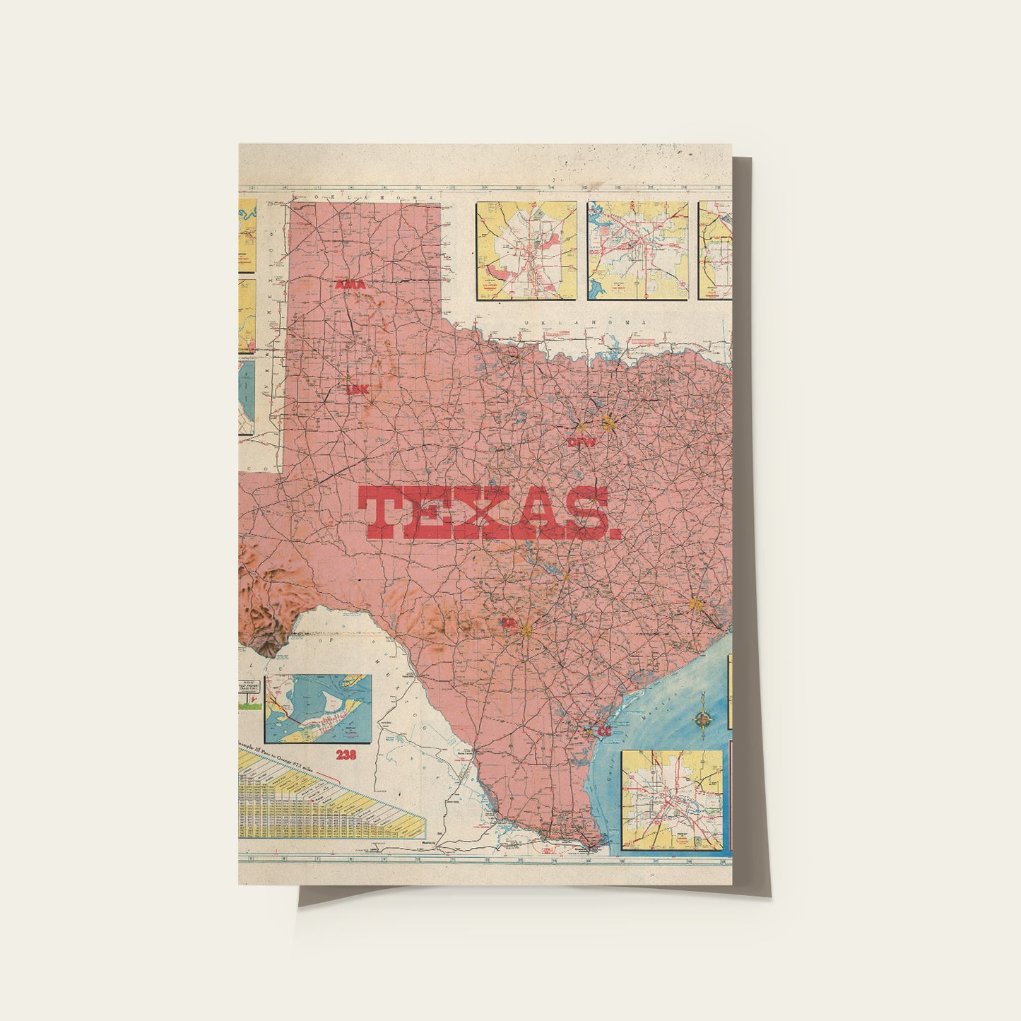 Texas State Map I