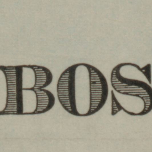 Boston Map I Postcard