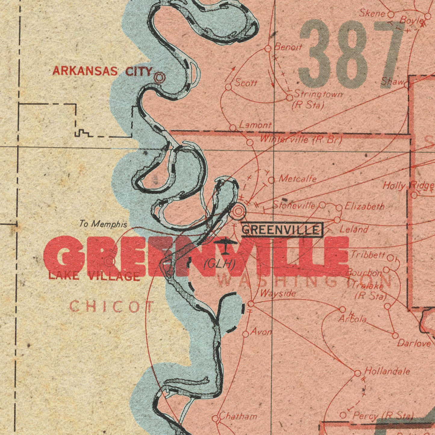 Mississippi State Map