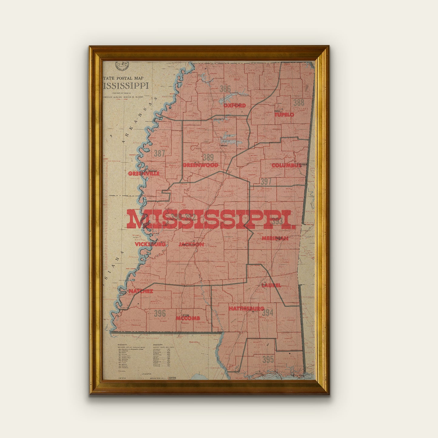 Mississippi State Map