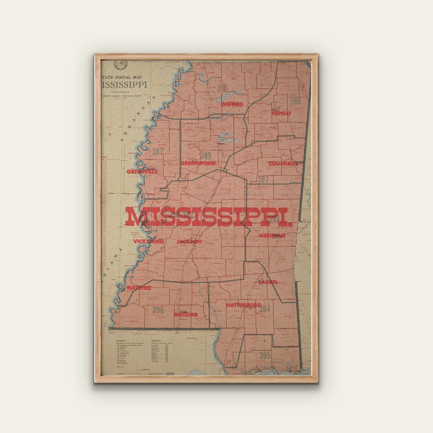 Mississippi State Map