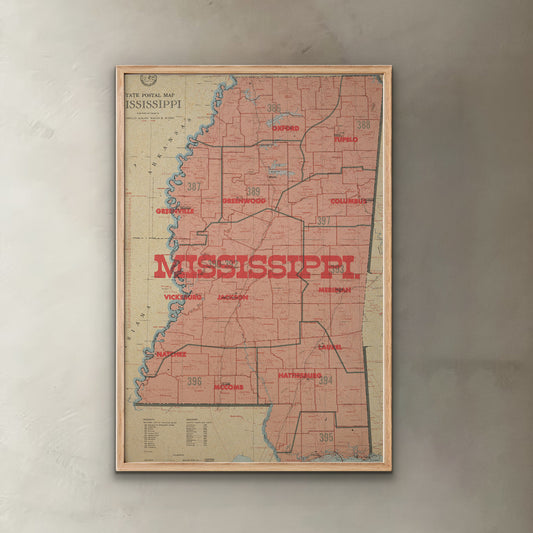 Mississippi State Map