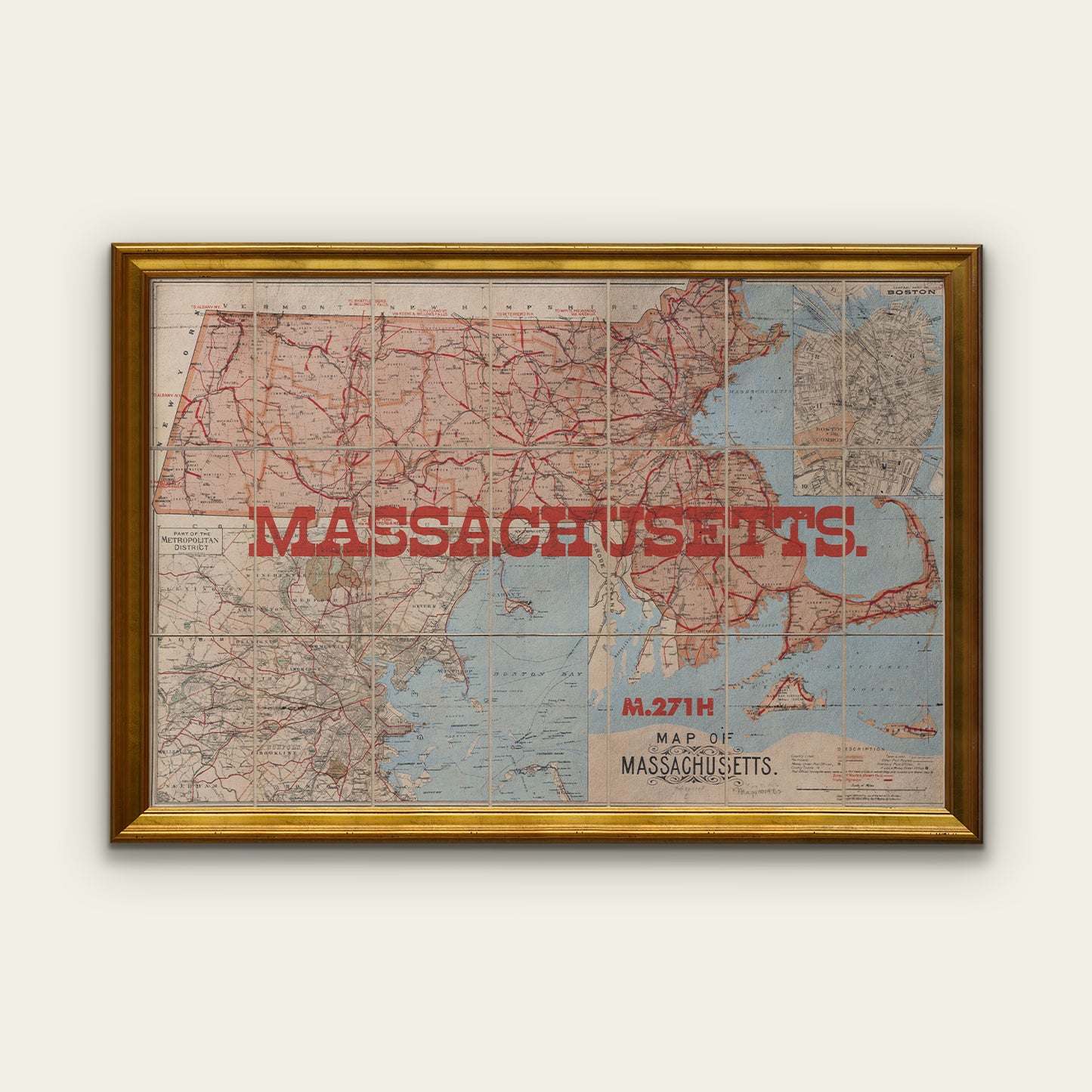 Massachusetts State Map II