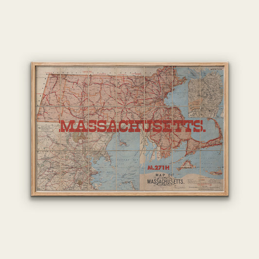 Massachusetts State Map II