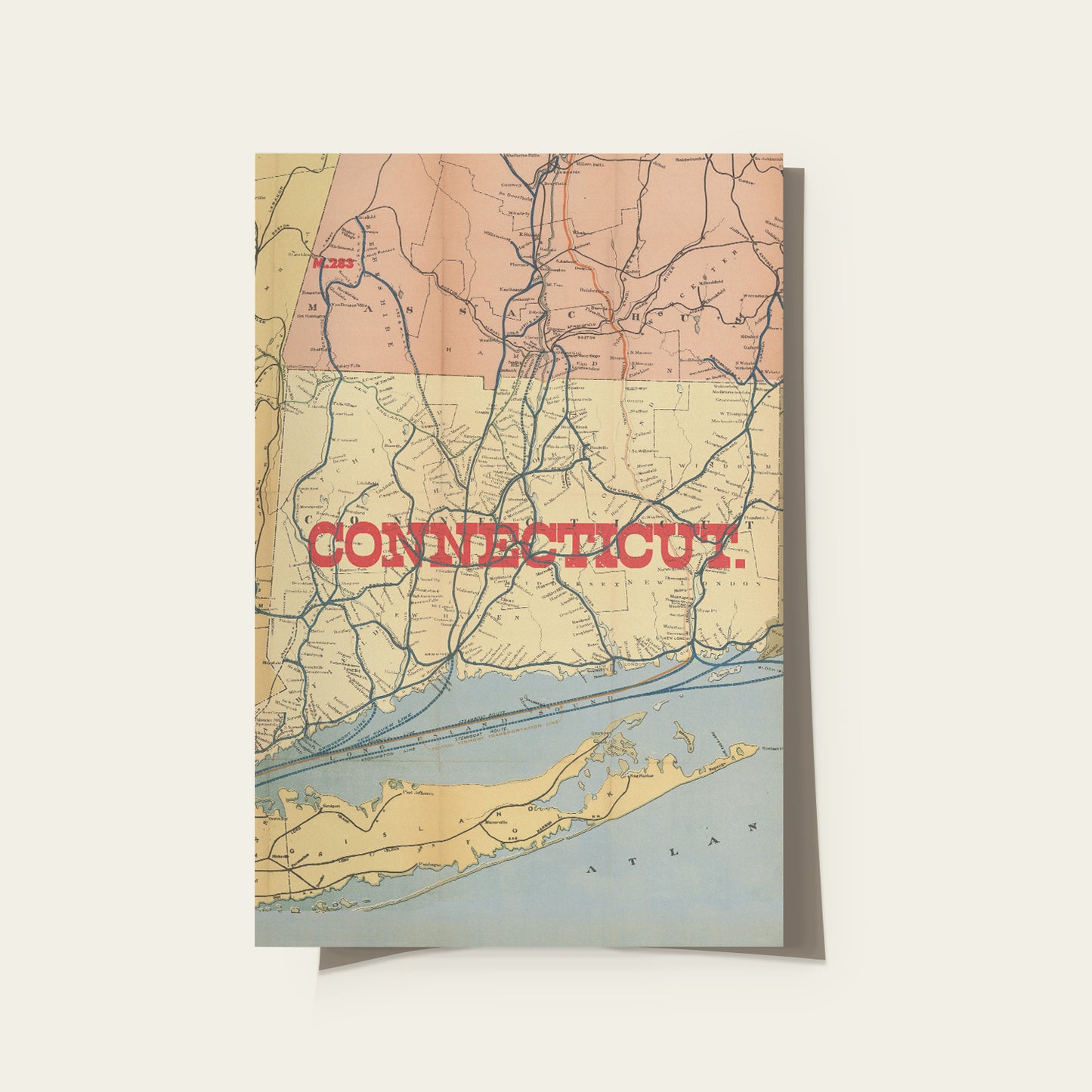 Connecticut State Map