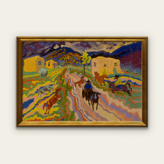 Colorful Wild West Print