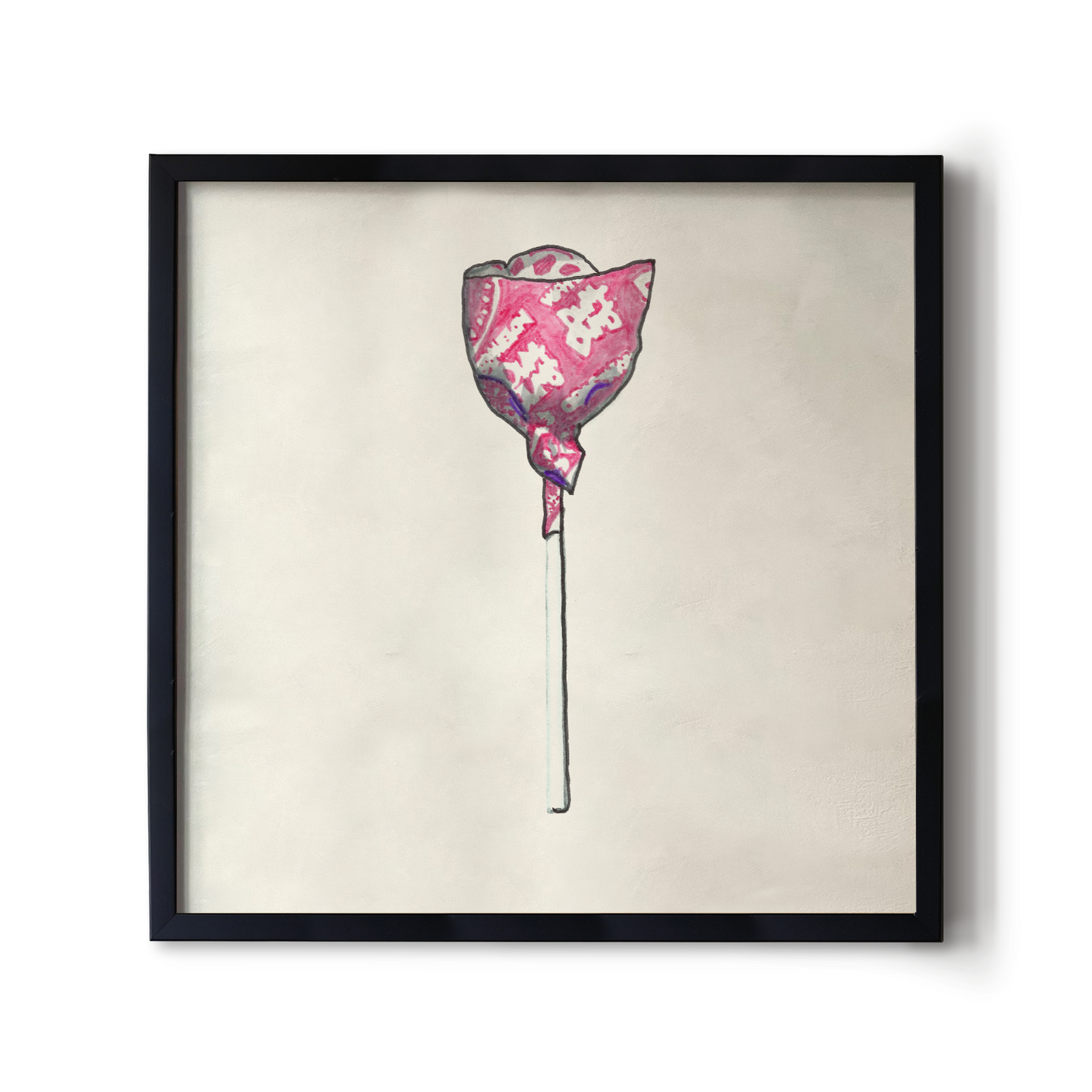 Pink Lollipop Print