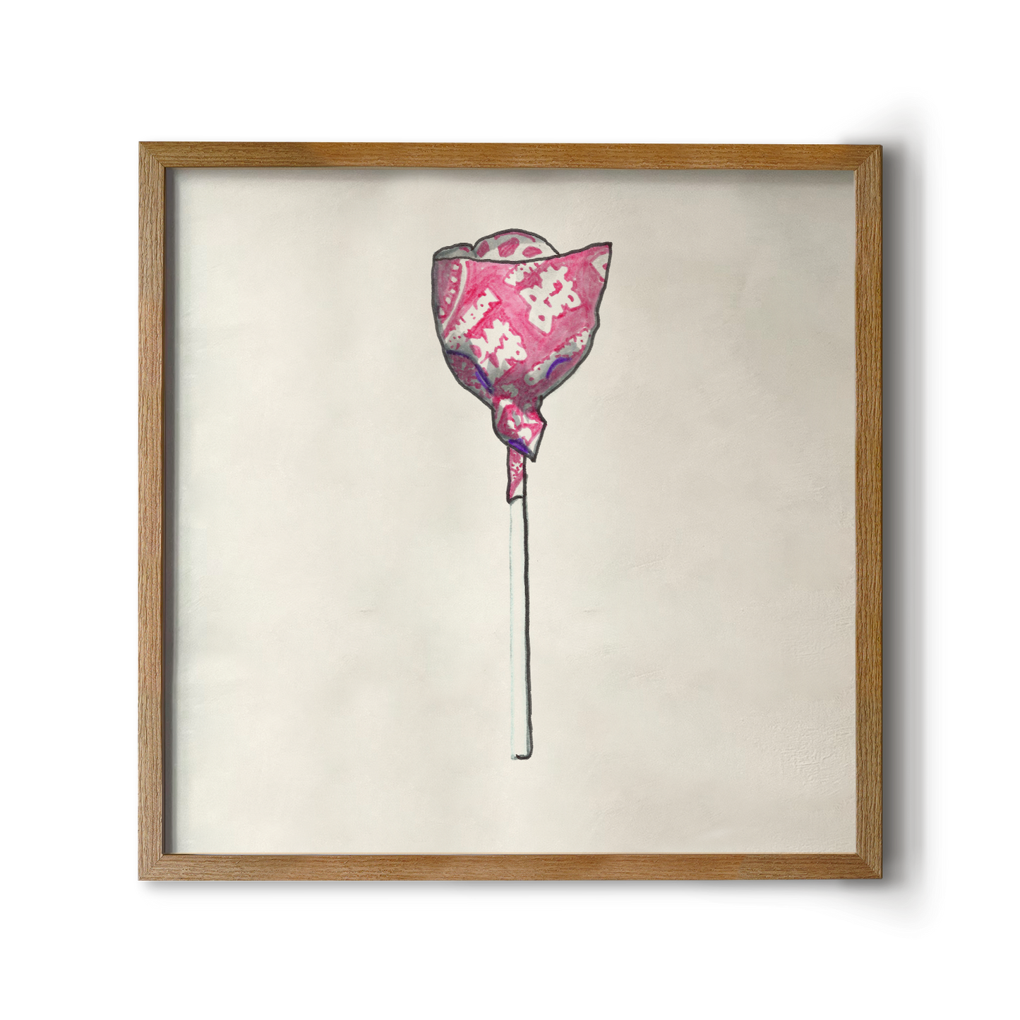 Pink Lollipop Print
