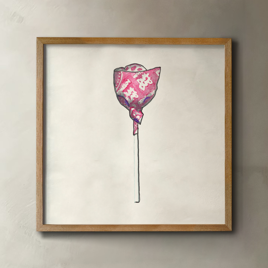 Pink Lollipop Print